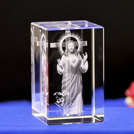 Classical Christian Gift Crafts Ornaments 3d Crystal